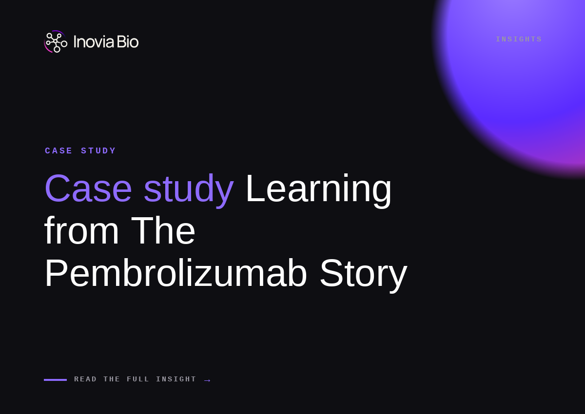 Case study: Learning from The Pembrolizumab Story