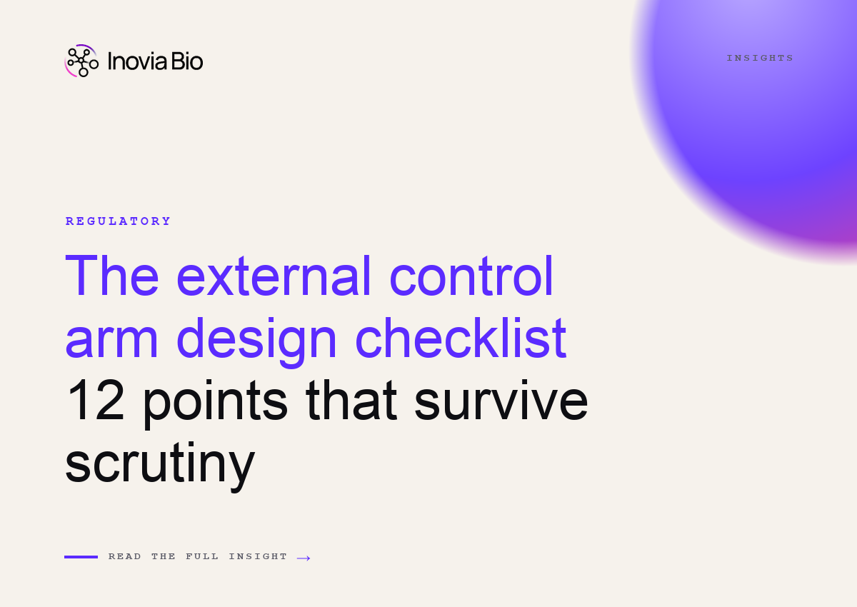 The external control arm design checklist: 12 points that survive scrutiny
